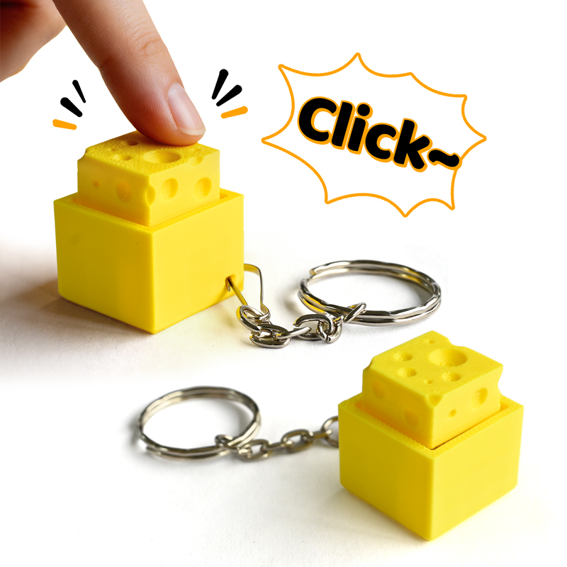 Kids Toys Return Gift - Porte-clés anti-stress 3D imprimé en forme