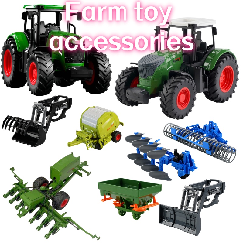Kids Toys Return Gift - Tracteur agricole inertiel 1:24 avec accessoires