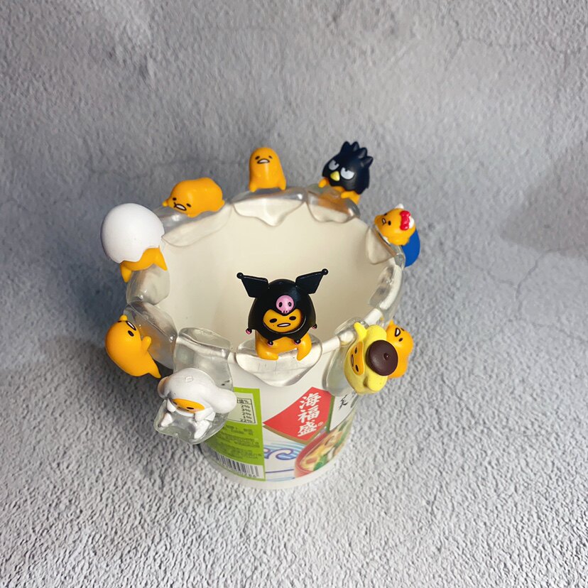 Kids Toys Animal - Figurines miniatures Sanrio Gudetama Cup Edge