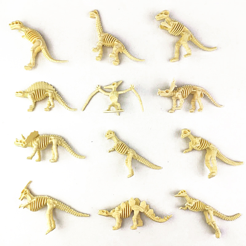 Dinosaur Figurine Set - Modèle de squelette de dinosaures jurassiques,