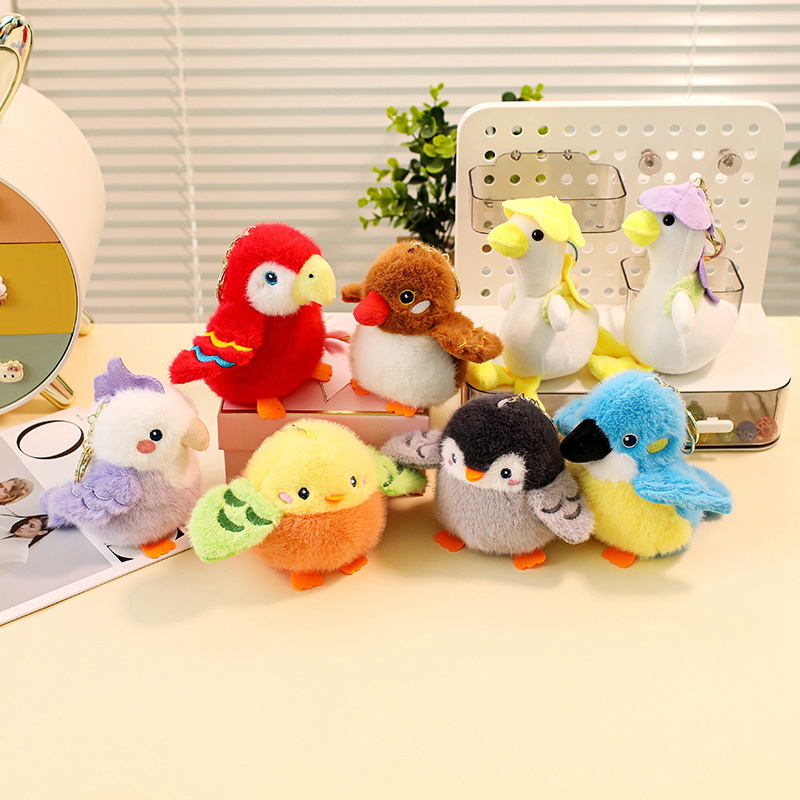 Kids Toys Return Gift - Kawaii oiseau en peluche Mini pendentif