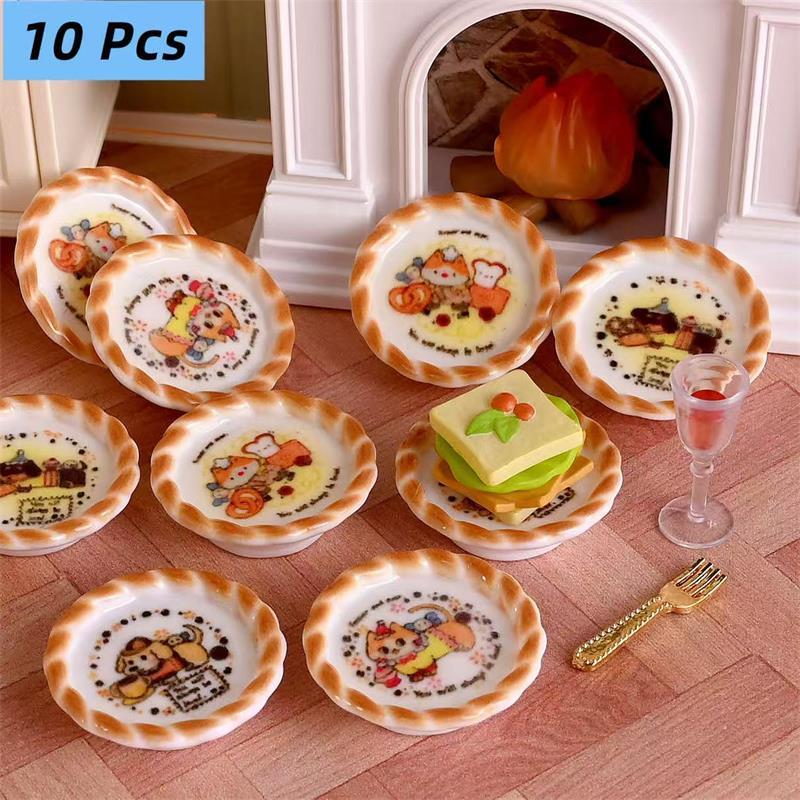 Kids Toys Return Gift - 10 pièces/ensemble maison de poupée Miniature