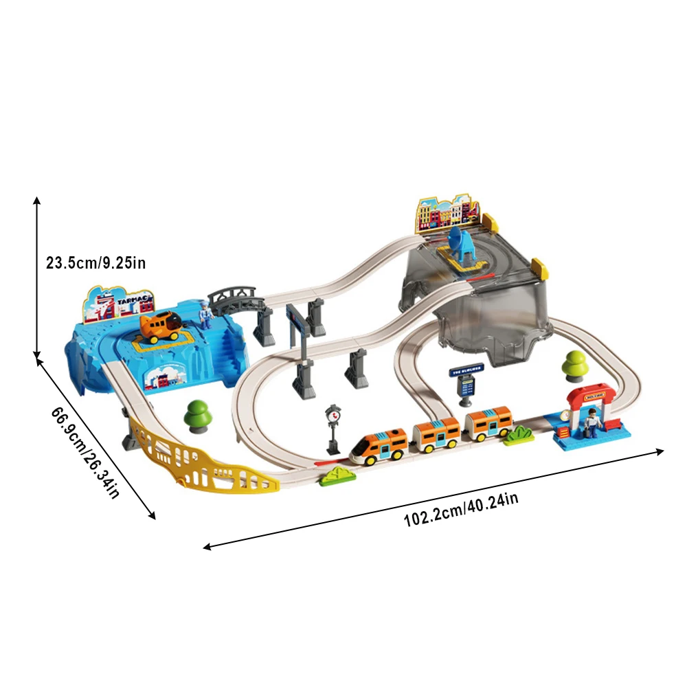 Toy Train Track Set - Ensemble de train miniature sur rail