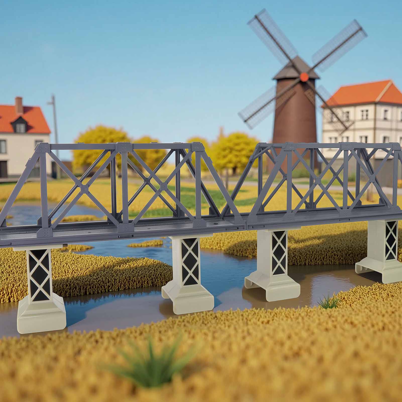 Toy Train Track Set - Kit de pont sur étais haute