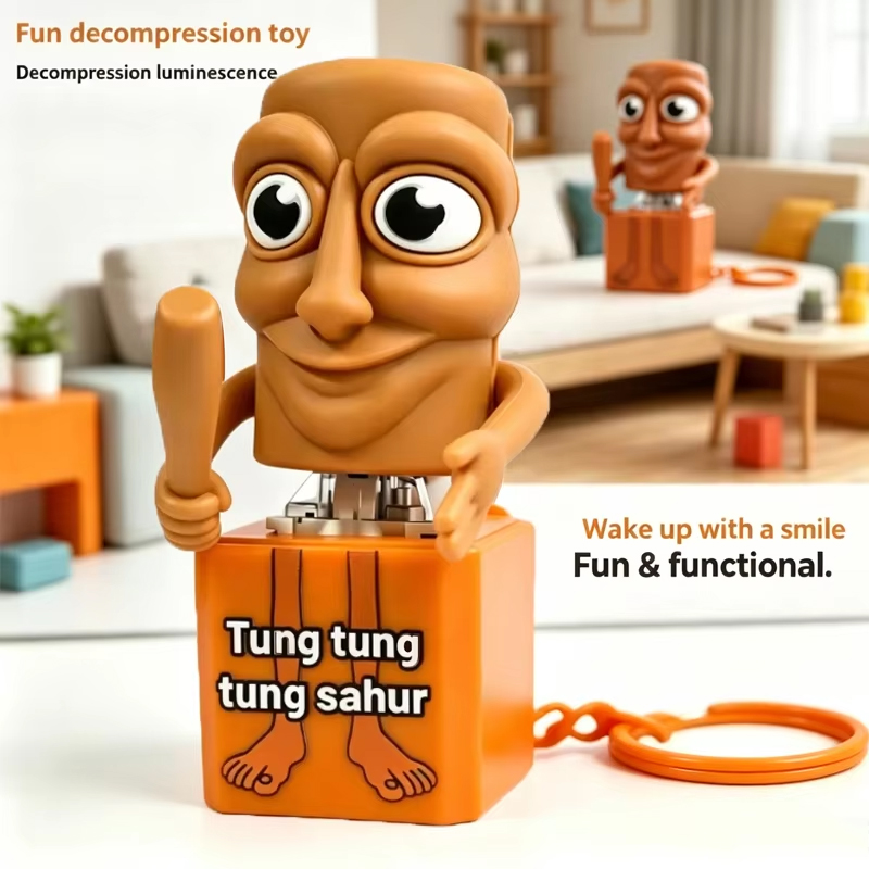 Kids Toys Return Gift - Nouveau porte-clés Tung Tung Tung Sahur,