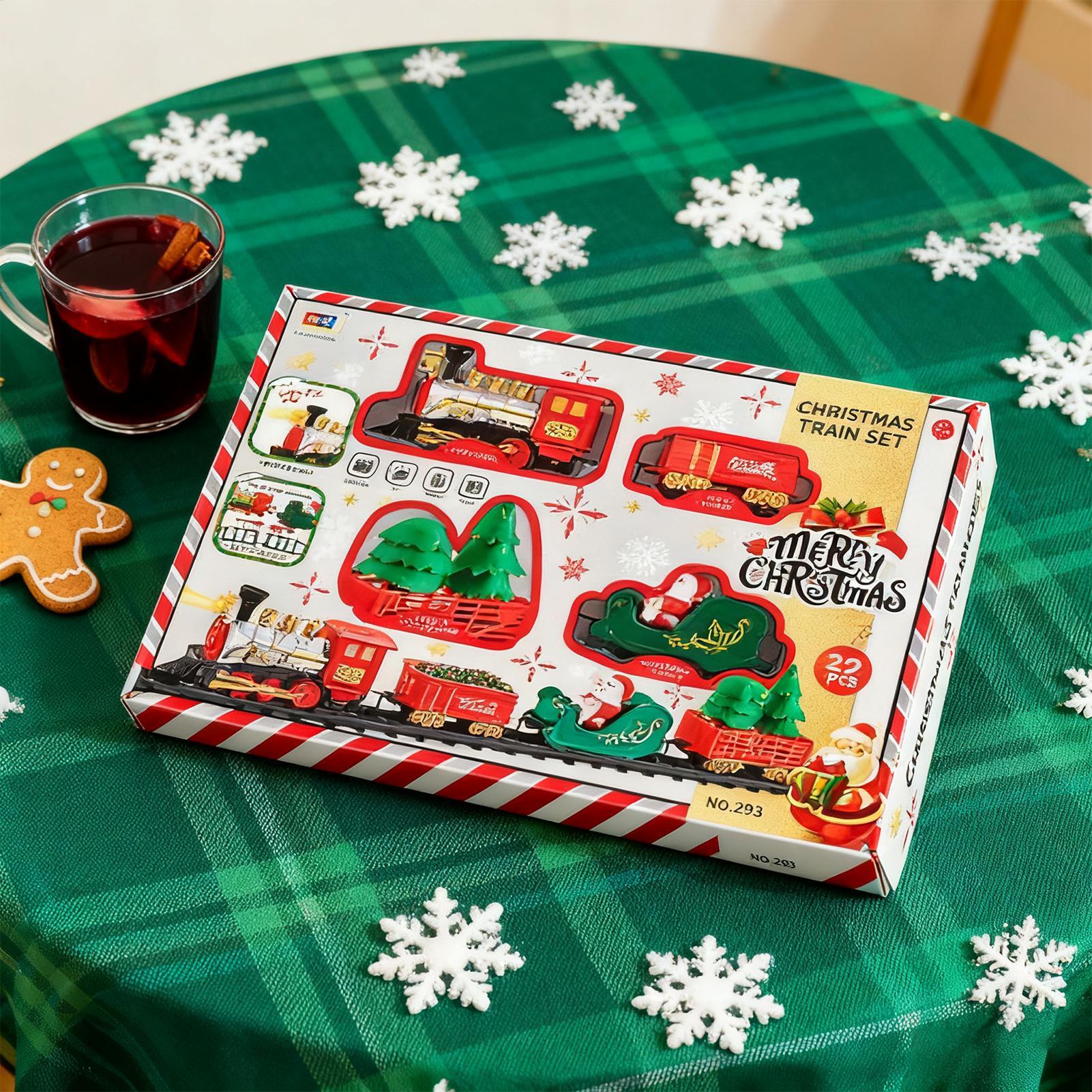 Train de noël avec lumière et  - Toy Train Track Set avis et prix