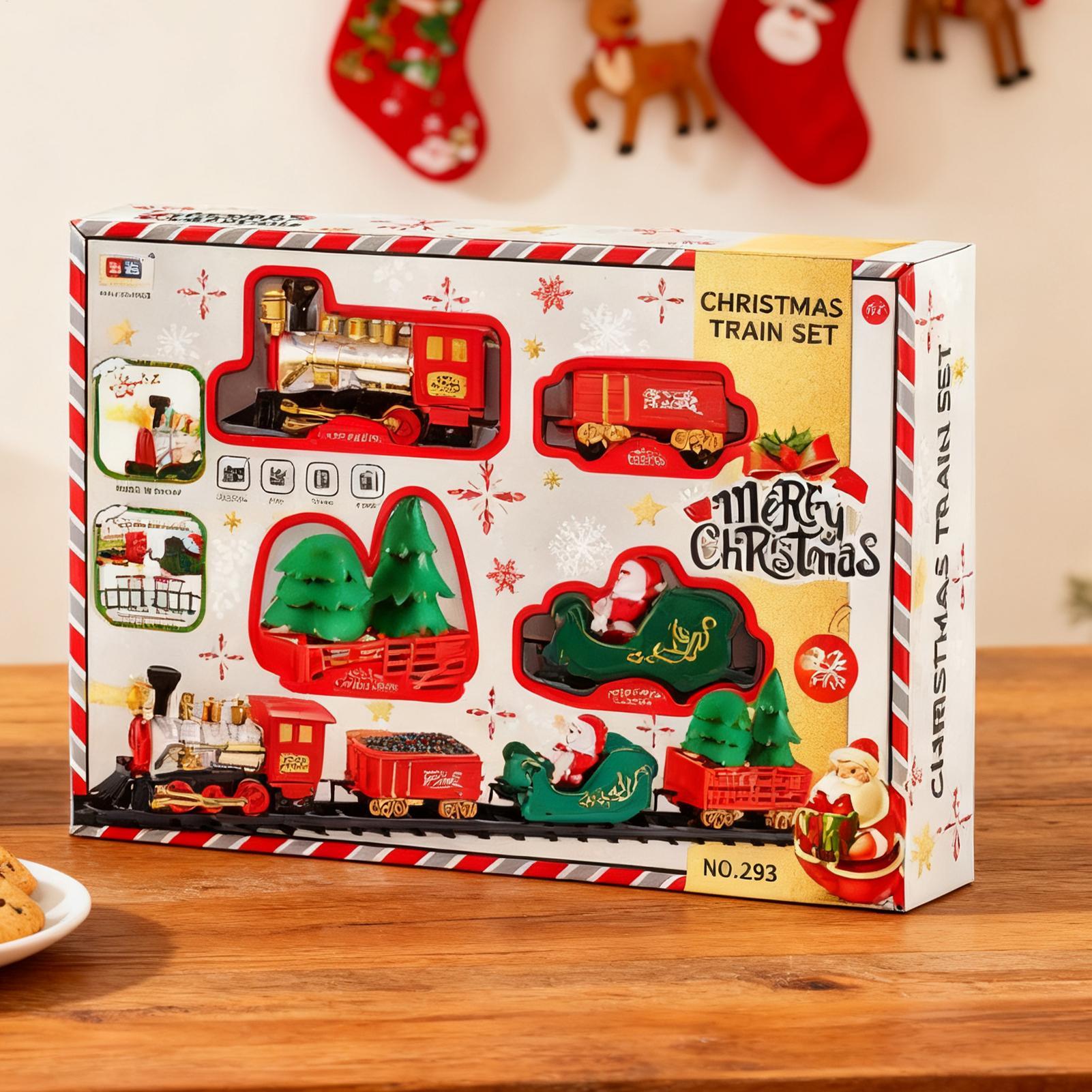 Train de noël avec lumière et  - Toy Train Track Set avis et prix