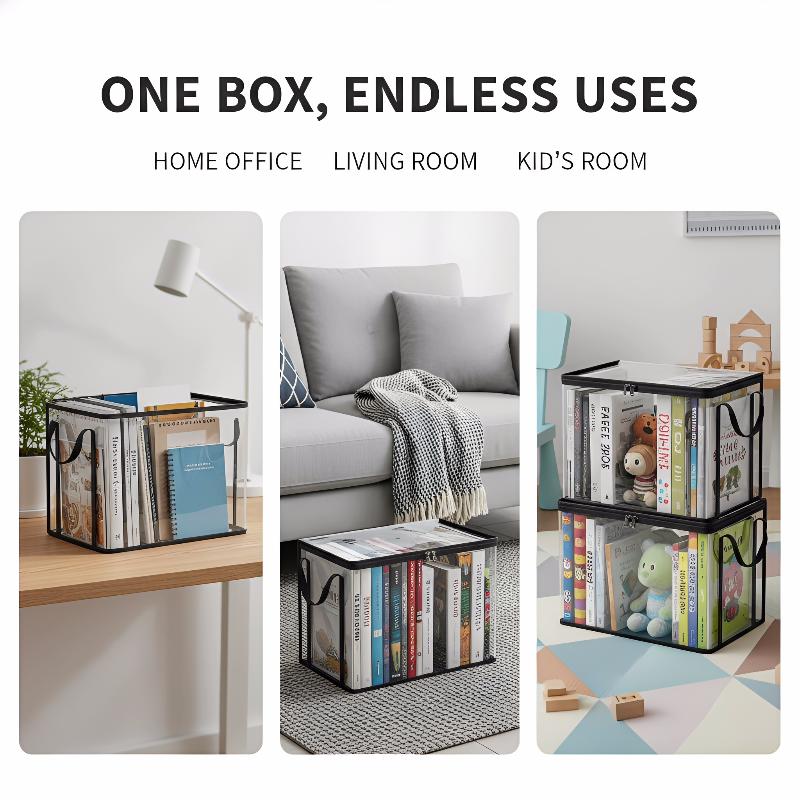 Boîte de rangement en PVC tran - Kids Storage Toys avis et prix