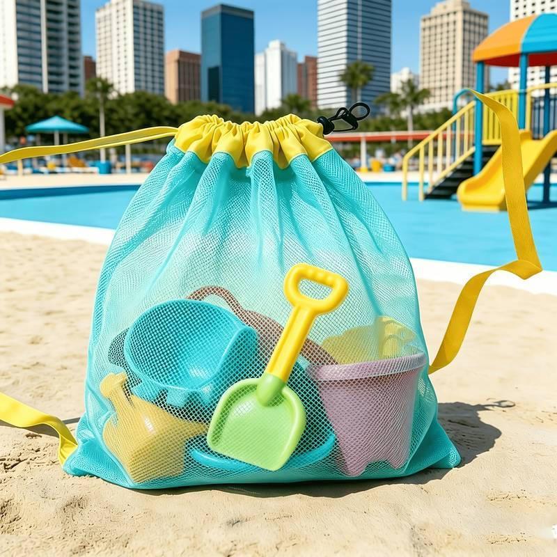 Sac de plage en filet portable - Kids Storage Toys avis et prix