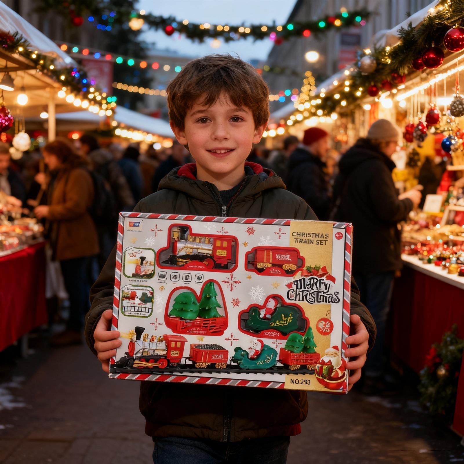 Train de noël, piste d'interac - Toy Train Track Set avis et prix