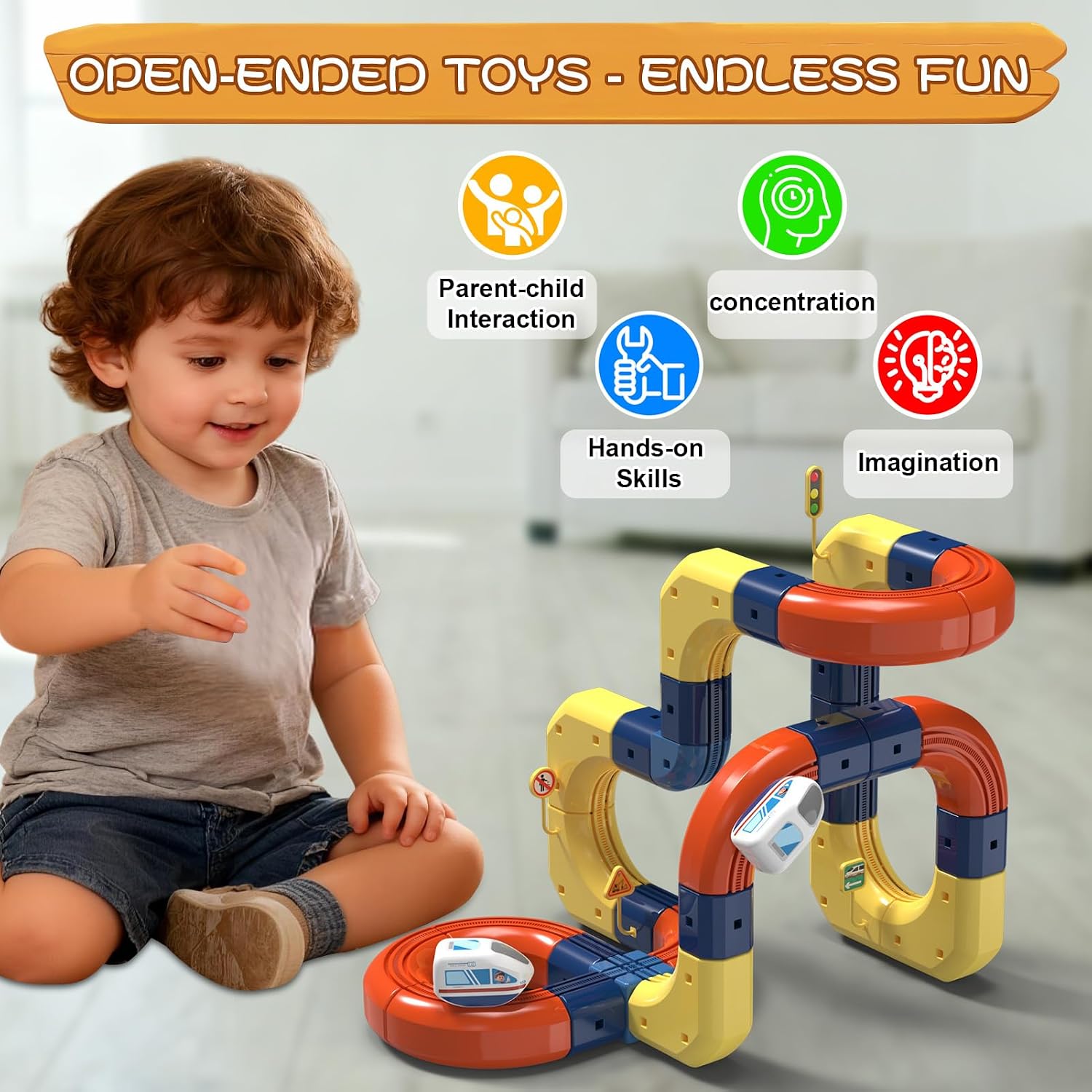 Circuit de course flexible 3D  - Toy Train Track Set avis et prix