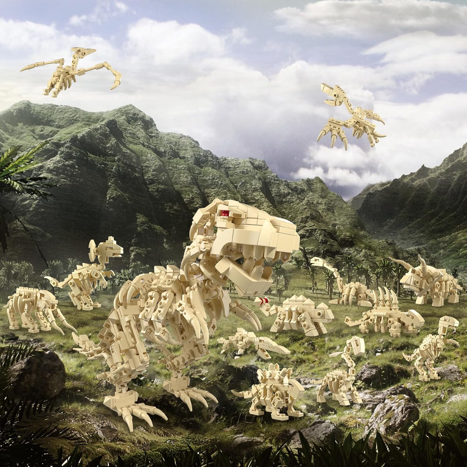 Ensemble de construction de sq - Dinosaur Figurine Set avis et prix