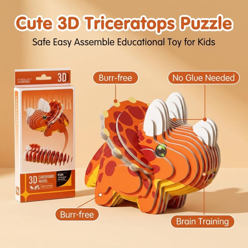 Ensemble de puzzles 3D dinosau - Dinosaur Figurine Set avis et prix