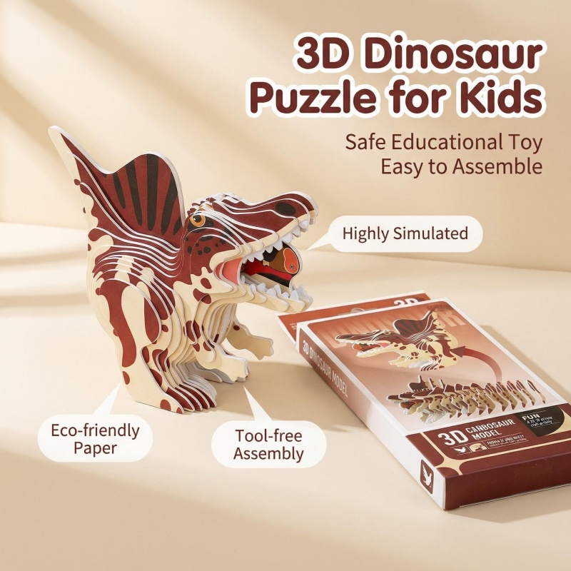Ensemble de puzzles 3D dinosau - Dinosaur Figurine Set avis et prix